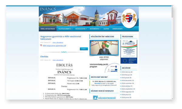 inancs.hu web karbantartása